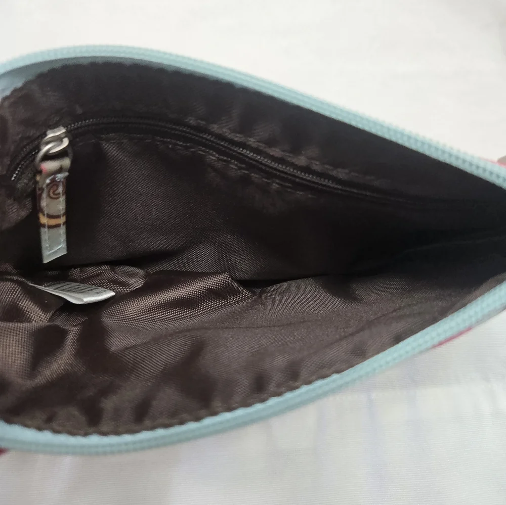 Emilie Sloan Seattle Pink/Blue Print Wristlet